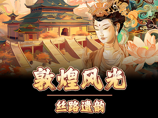 《 敦煌风光 》 |  丝路遗韵