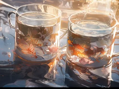 Midjourney 茶水插图｜AI绘画关键词分享