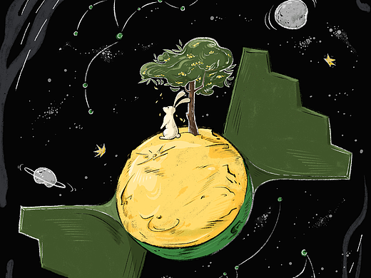 中秋动画海报 for GENTSPACE