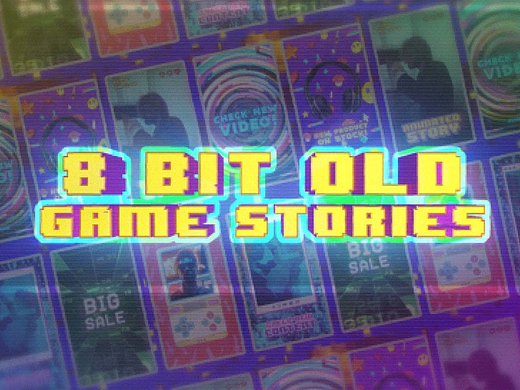 PR模板|竖屏程式化像素艺术彩色动态机动车介绍