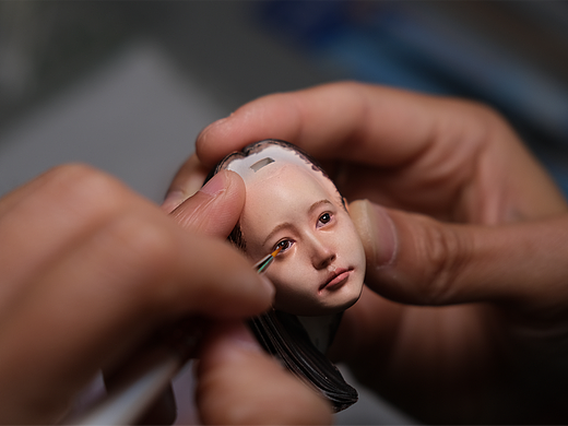 【手办雕像重涂】机械少女 · 练习肺活量的重要环节