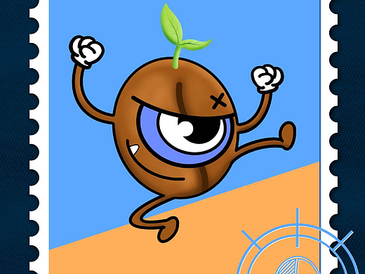 Coffee Bean-邮票-#001