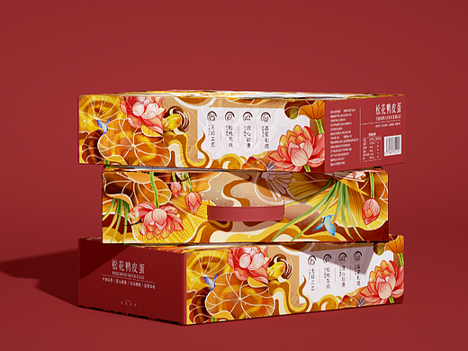 松花鸭皮蛋国潮包装设计