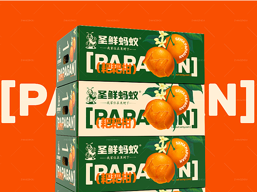 圣鲜蚂蚁® X ZHANGZHOUDESIGN️ ®  耙耙柑包装设计