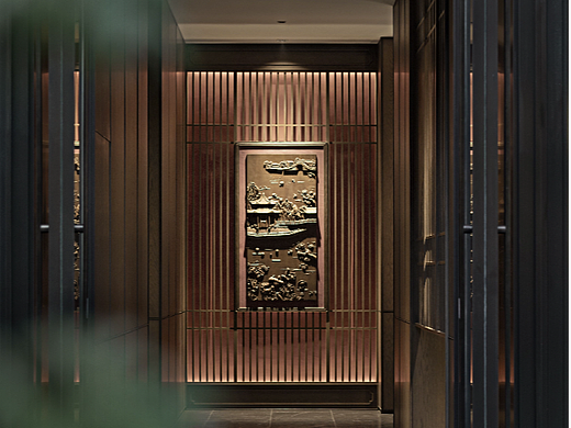 盘石设计 | 1000㎡中式售楼处，以画入景， 以景起韵！