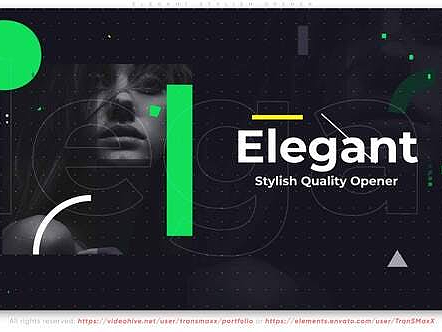 AE模板 | 有趣动态优雅时尚运动设计标题介绍活动促销