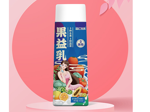 果益乳果蔬汁饮品（个人主页-ZNjg3NDg2NDg=） - 包装 - 站酷设计师星点设计原创素材 - 站酷ZCOOL