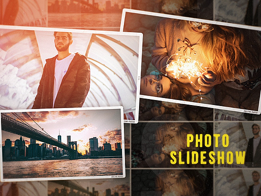 PR模板 | 简单优雅有趣动画回忆照片片头