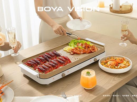 小家电摄影 ｜多功能煎烤一体锅 X BOYA视觉