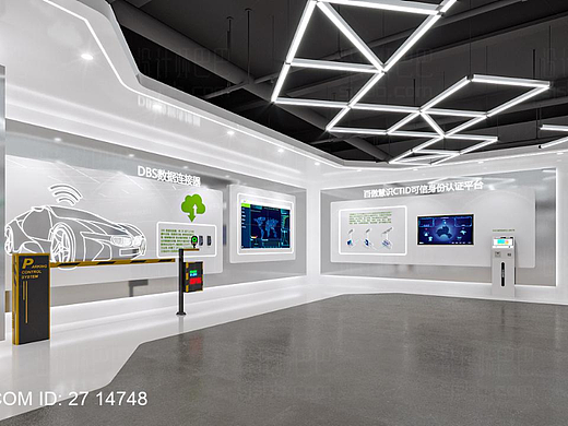 科技展厅白色系高大尚