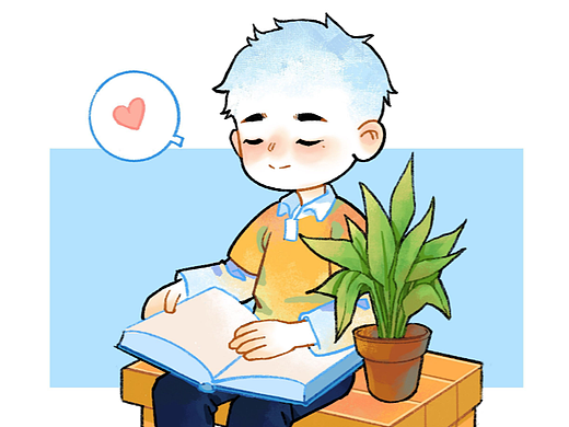 儿童插画12-小男孩