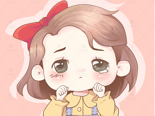 卡通手绘可爱Q版人物头像练习