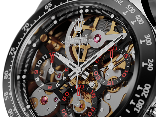 THE DAYTONA SKELETON 劳力士Milgauss腕表渲染