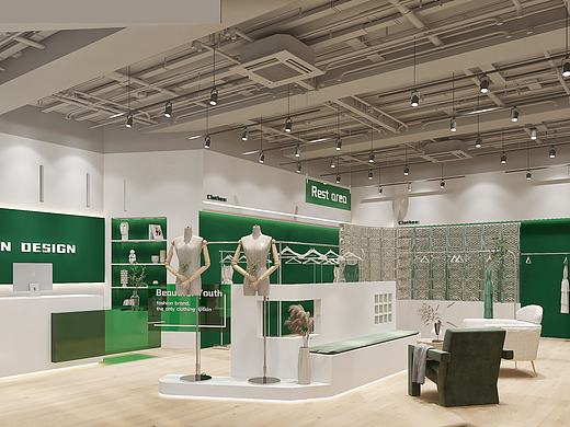 『苏州』99m² 女装店℃ 工业风