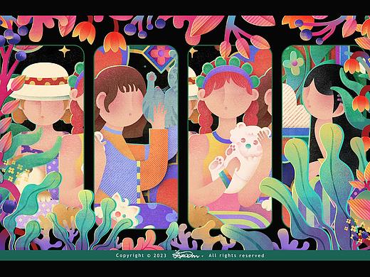 插画分享|我的朋友与我们的宠物