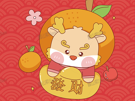 小龙IP卡通形象吉祥物龙设计