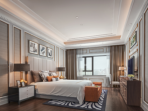 混搭風(fēng)格臥室（個(gè)人主頁(yè)-ZNjA1MzY1ODQ=） - 建筑/空間 - 站酷設(shè)計(jì)師An13522181551原創(chuàng)素材 - 站酷ZCOOL