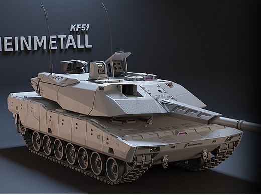 【KF-51"黑豹"】德国第四代概念坦克 细分流3D模型