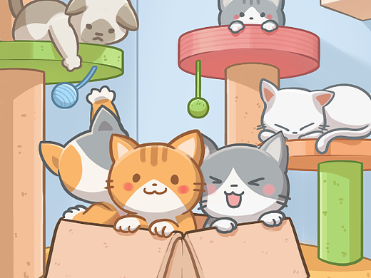 猫咪主题手游界面设计