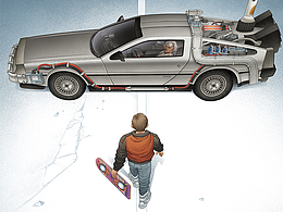 《回到未来》插画海报