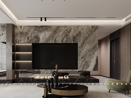 现代风格-白龙马效果图