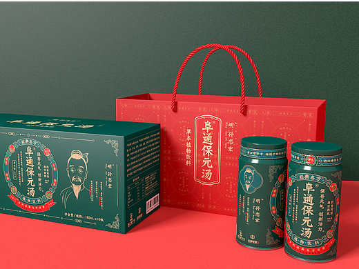 阜通保元汤「草本植物饮料」包装设计