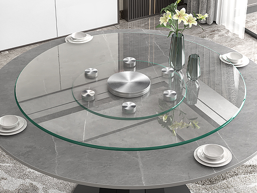 玻璃转盘详情页3D建模渲染