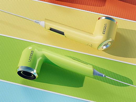 《LAMSON吹風(fēng)機》產(chǎn)品建模渲染（個人主頁-ZNjYwMjI2MTY=） - 電商 - 站酷設(shè)計師馮火火耶原創(chuàng)素材 - 站酷ZCOOL