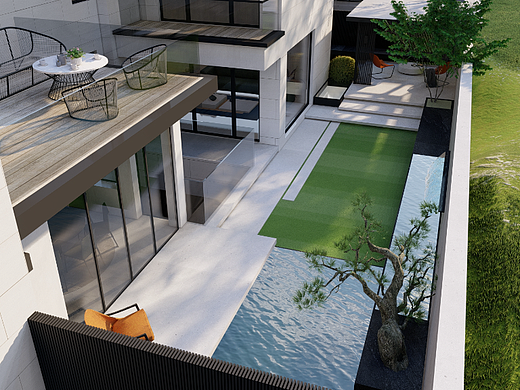 现代风格庭院设计