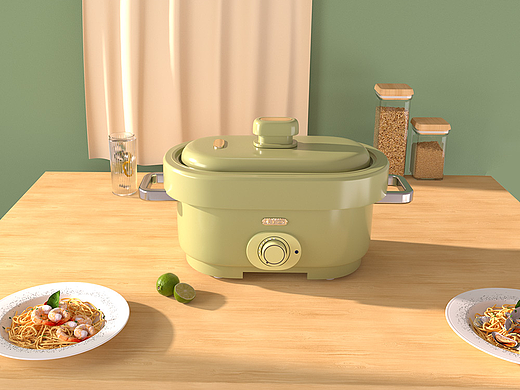 C4D OC渲染 厨卫类-电饭煲渲染（个人主页-ZNjA5NDA2MjA=） - 生活用品 - 站酷设计师木易山人原创素材 - 站酷ZCOOL