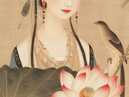 国画美人图·古画