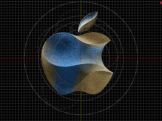 苹果logo动效-blender&Ae（个人主页-ZNjgxMzQ0MDg=） - 动画/影视 - 站酷设计师我无处不在原创素材 - 站酷ZCOOL