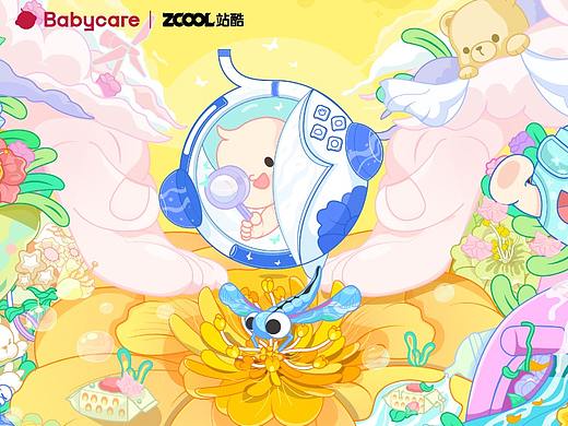 babycare-主视觉插画海报KV