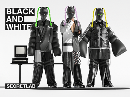 BLACK AND WHITE SECRETLAB SS2023