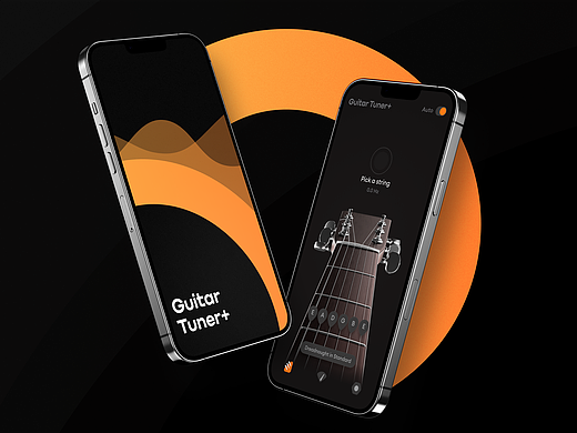 Guitar Tuner+ Mobile Application UI & UX Design