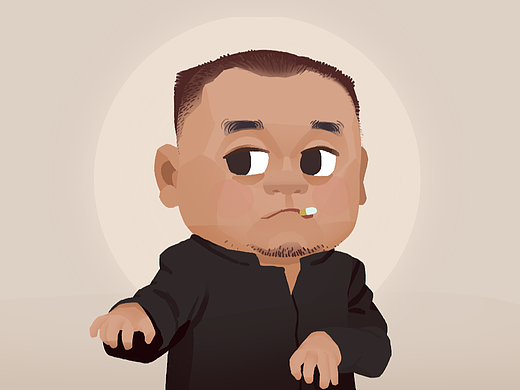 Q版头像-一边追剧一边画