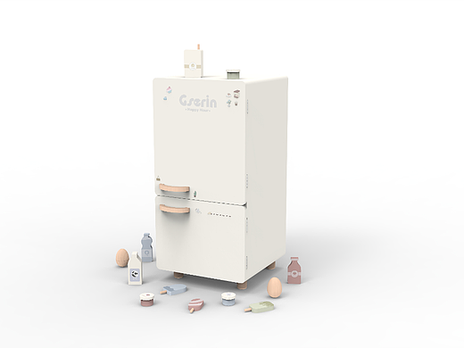 木制玩具 - 奶油冰箱