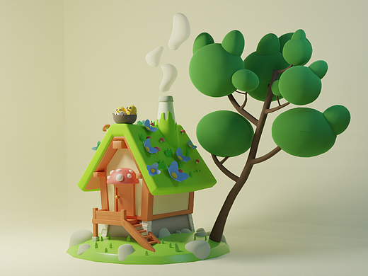森林小屋-建模练习