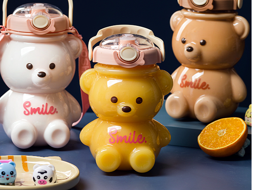 电商摄影产品摄影商业摄影-夏季ins风『便携小熊水杯』