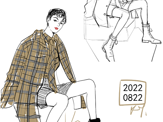 速寫打卡04（個(gè)人主頁(yè)-ZNjE1NTc3NDQ=） - 創(chuàng)作習(xí)作 - 站酷設(shè)計(jì)師狐芝士原創(chuàng)素材 - 站酷ZCOOL