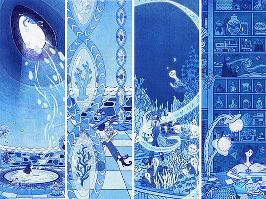 魔女的盛宴丨《珊海净 · 愈所》海洋主题系列插画合集1