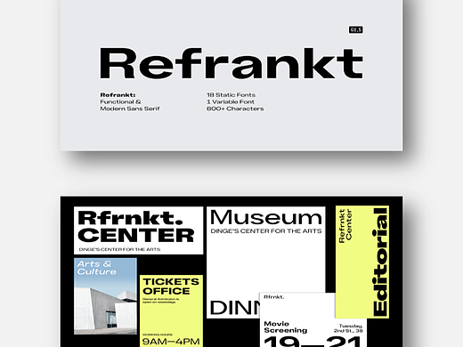 Refrankt: 宽比例字形的视觉表达力