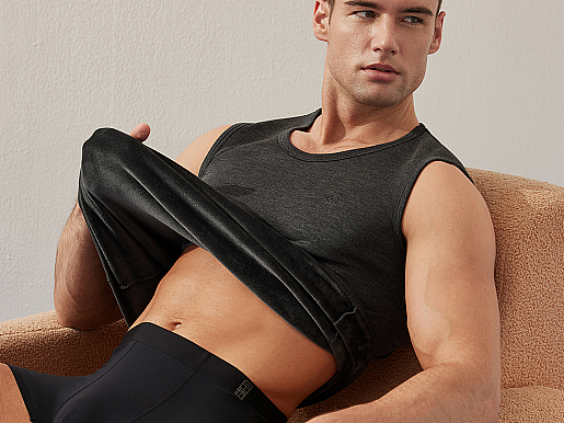 阳光质感的商务保暖内衣拍摄