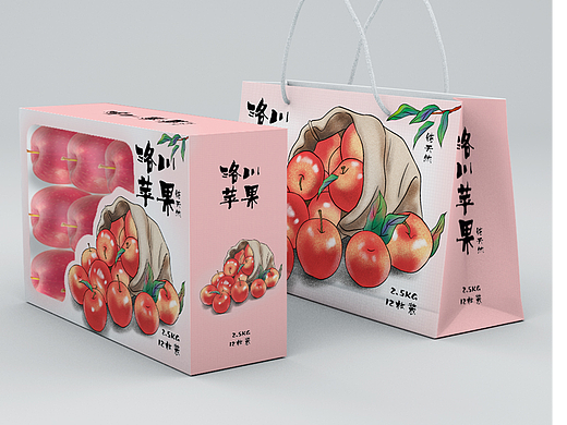 箱盒汇 | 洛川苹果透明天窗包装设计