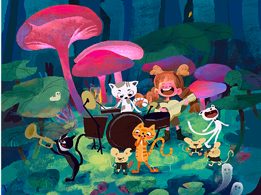 第二版插画截稿（个人主页-ZNjc0Njk0MjQ=） - 儿童插画 - 站酷设计师九白扇原创素材 - 站酷ZCOOL