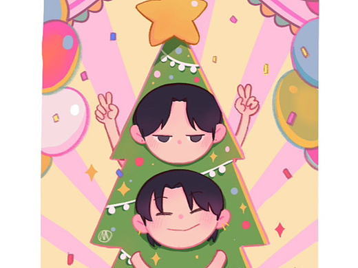 圣诞快乐呀~！（个人主页-ZNjUyNzQ3MTY=） - 儿童插画 - 站酷设计师melodybuilding原创素材 - 站酷ZCOOL