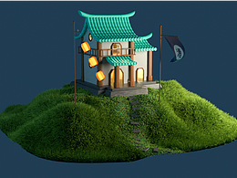 c4d初學(xué)臨摹練習(xí) 李翔老師得幾個小案例 交作業(yè)了