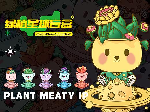 绿植多肉盲盒设计IP设计插画设计吉祥物卡通形象设计