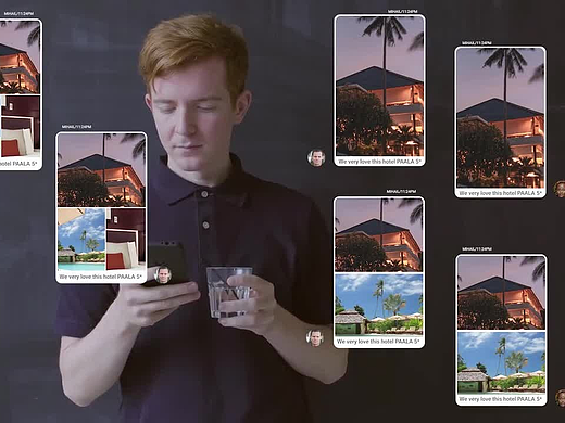 PR模板|逼真文本对话动态动画标题介绍短信音频活动