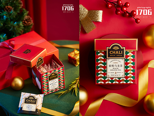 电商摄影 | 1706. 茶包拍摄，圣诞蜜桃乌龙